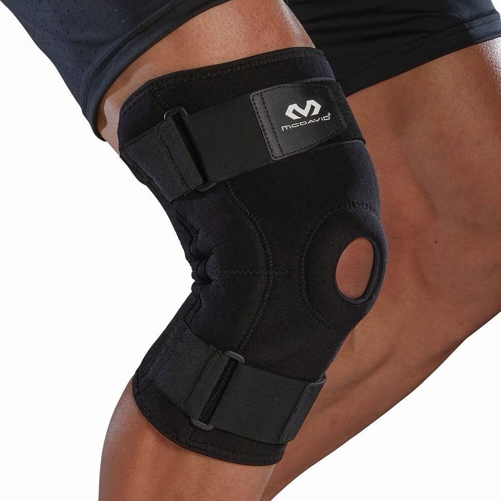 McDavid Hinged Sport Knee Brace Black L/XL Support Stabilizer